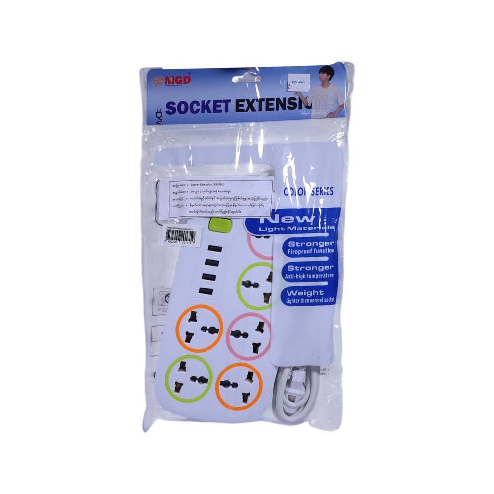 MGD Extension Socket 6Way 6USB A9JO6U
