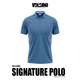 Volcano Men Signature Polo Shirt MDPV-S1010-52 Blue Small