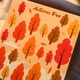 Jourcole  Autumn Tree Sticker 1 Sheet 4x5inches JC0008