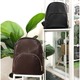 Konoko Leather Middle Logo Backpack Medium (Brown)