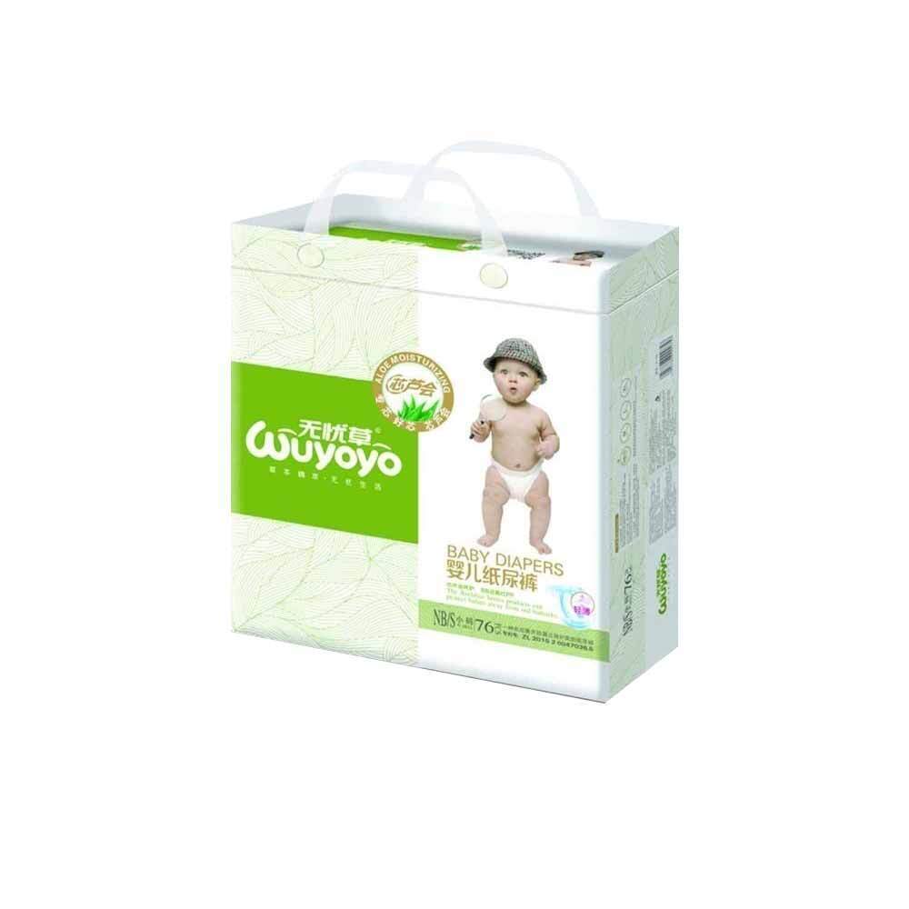 Wuyoyo Baby Diaper Jumbo Tape S-76PCS 6971102 090043