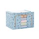 Foldable Clothes Storage Box 100 Large (Light Blue)
