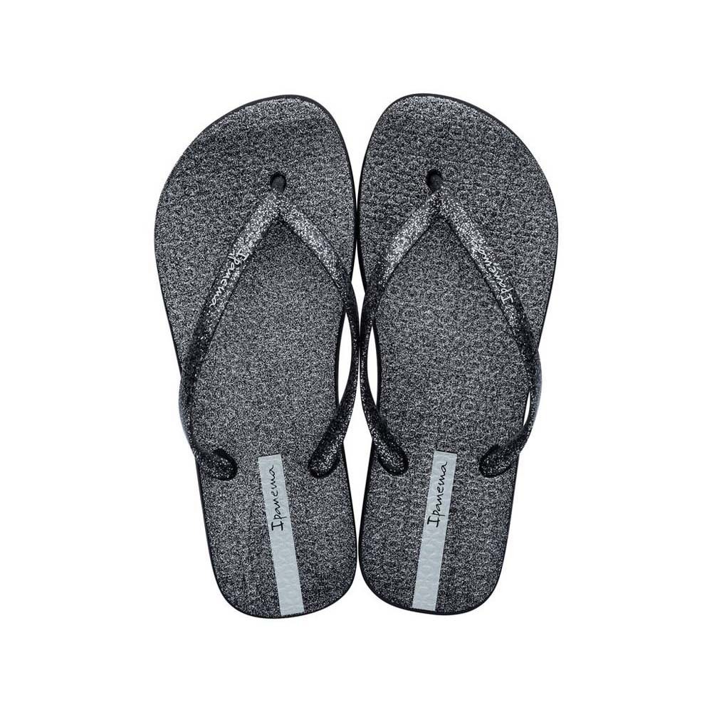 Ipanema Glitter Fem Flip (No-9) Black & Black Glitter Silver 1264812522809