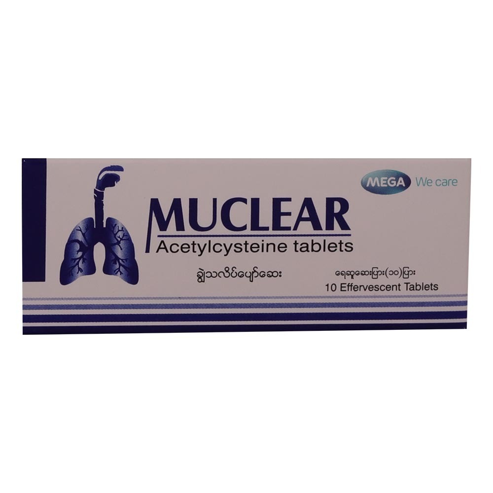 Muclear Acetylcysteine Effervescent 10Tablets
