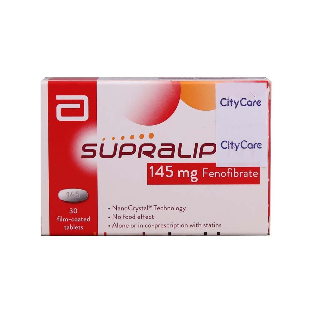 Supralip Nt Fenofibrate 145MG 10PCSx3