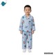 Max & Mia Kid Unisex Cotton Puff Long Sleeve Pajamas Set MM9946 Light Blue M (5/6yrs)