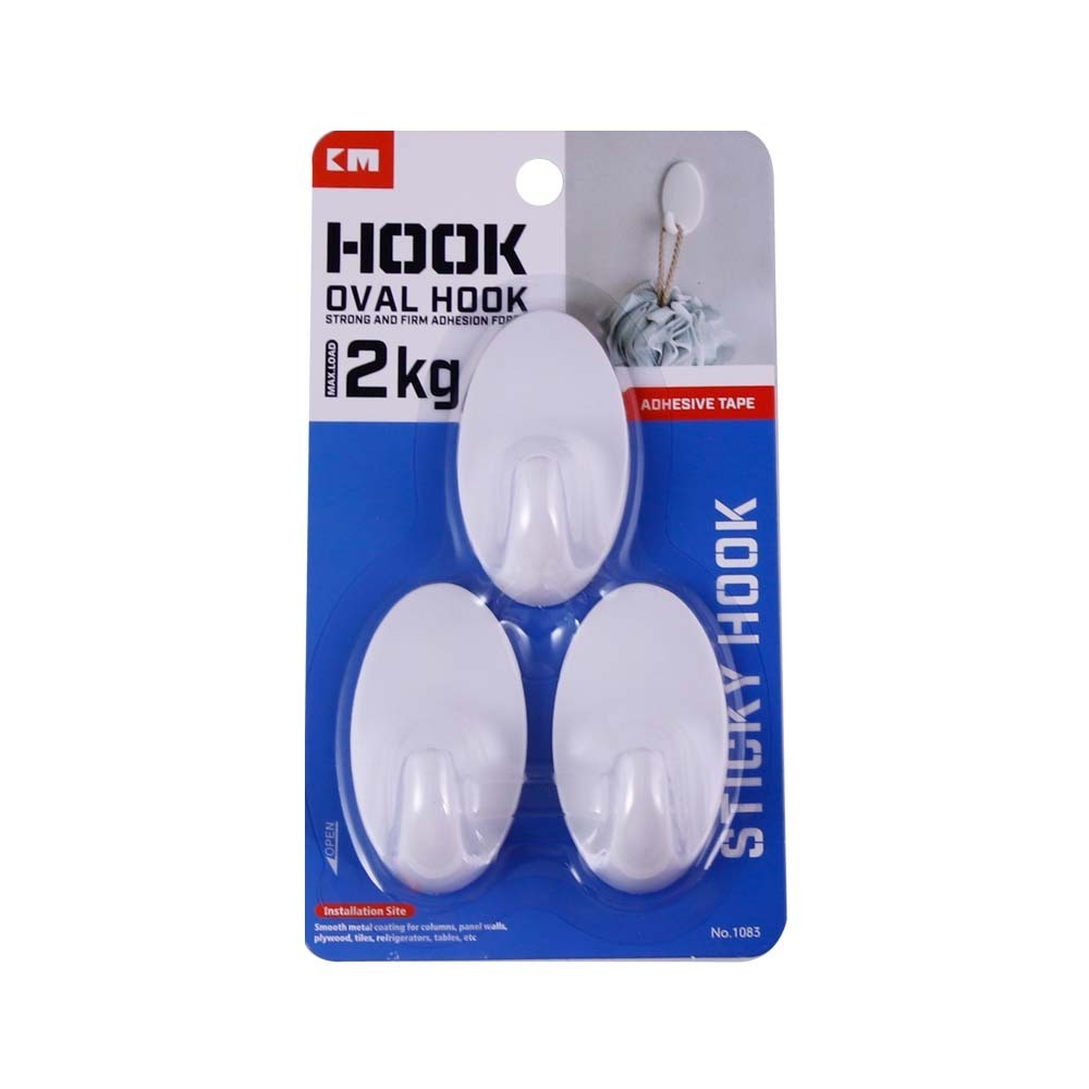 KM Wall Hook 3PCS 2KG No.1083