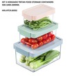 Hokkaido Tritan Food Storage Box 3 Set  500-1000-2000Ml HIN.HTCN.BO02  (209 x 140 x 109MM)