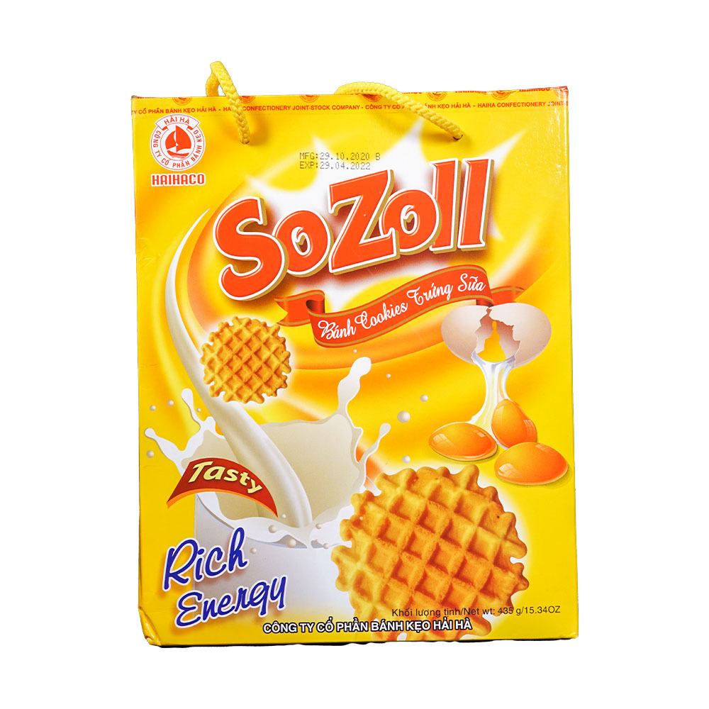 Haihaco Sozoll Egg&Milk Cookies 435G