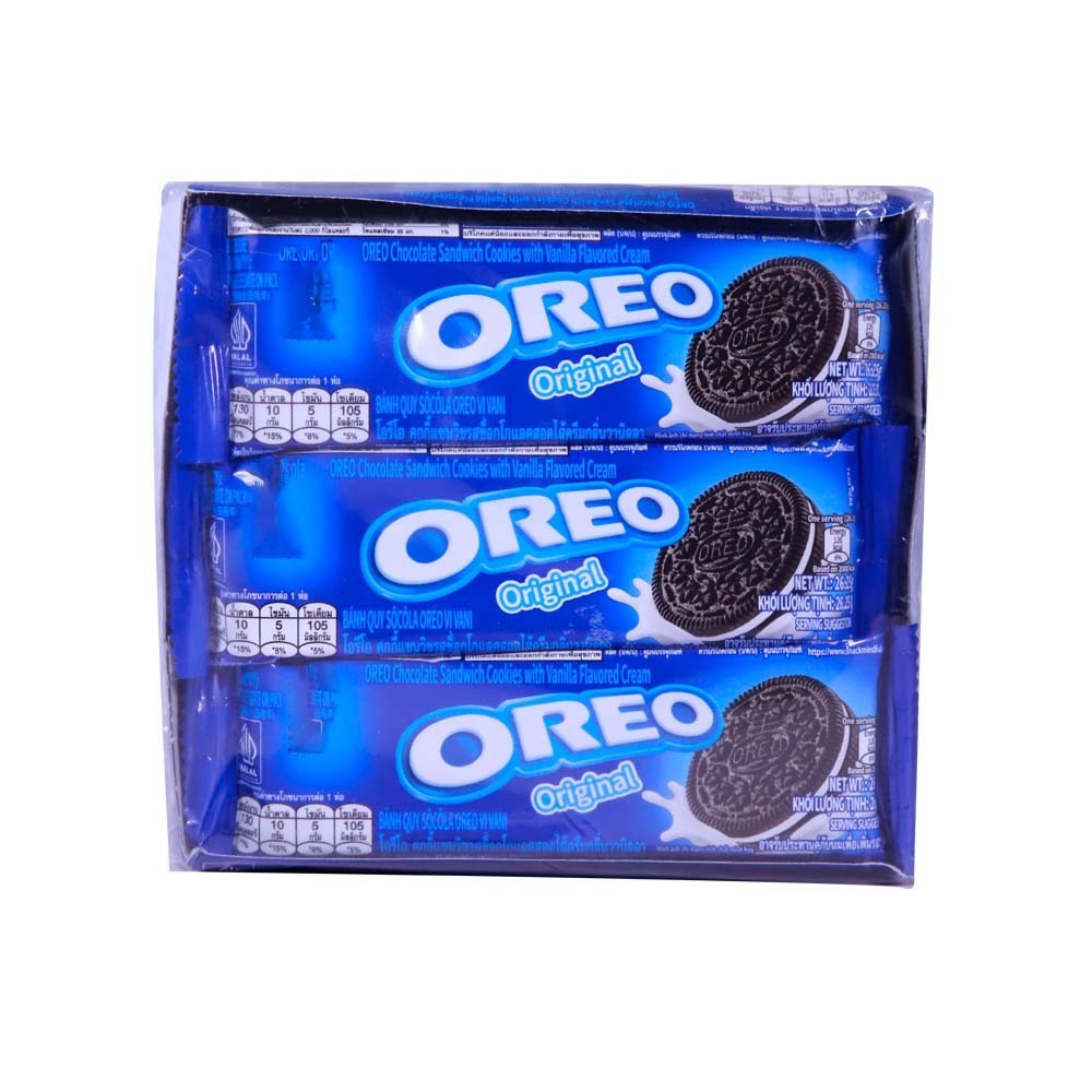 Oreo Choco Sandwich Cookies With Vanilla 26.25G x 12