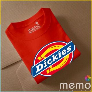 memo ygn Dickies unisex Printing T-shirt DTF Quality sticker Printing-Black (Large)