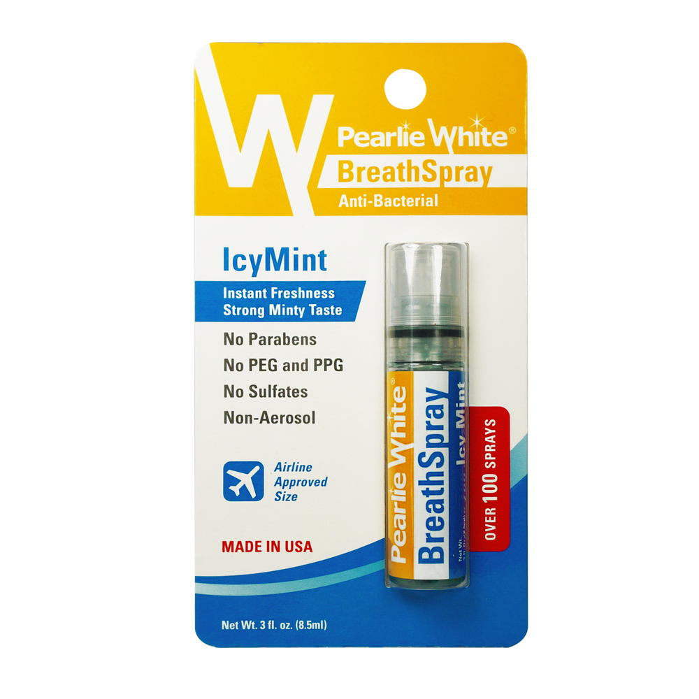 Pearlie White Breath Spray Anti-Bacterial Icy Mint 8.5ML