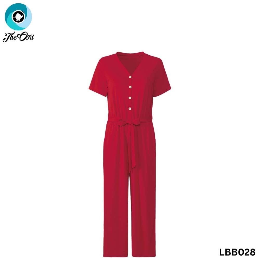 The Ori Women Jumpsuit Red LBB028 (Small)