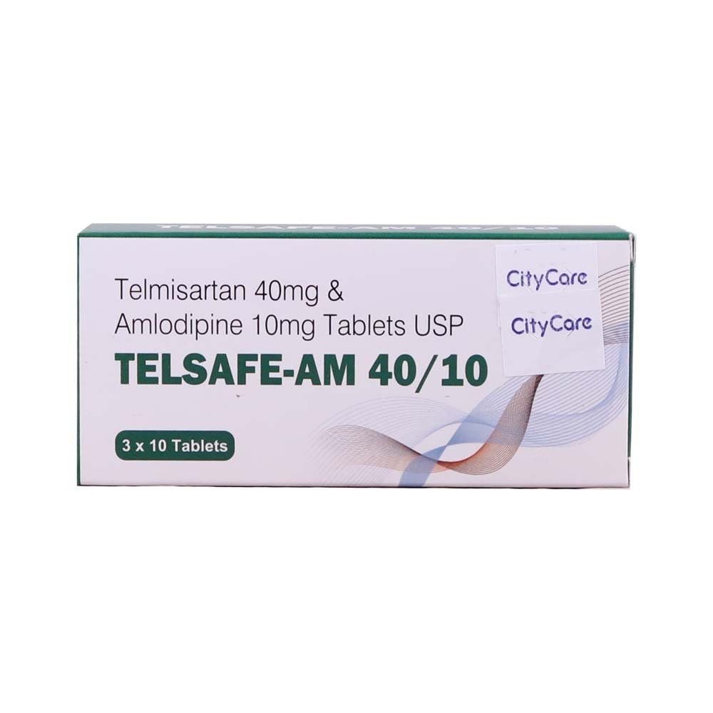 Telsafe-Am 40-10 Telmisartan&AMLodipine 10PCSx3