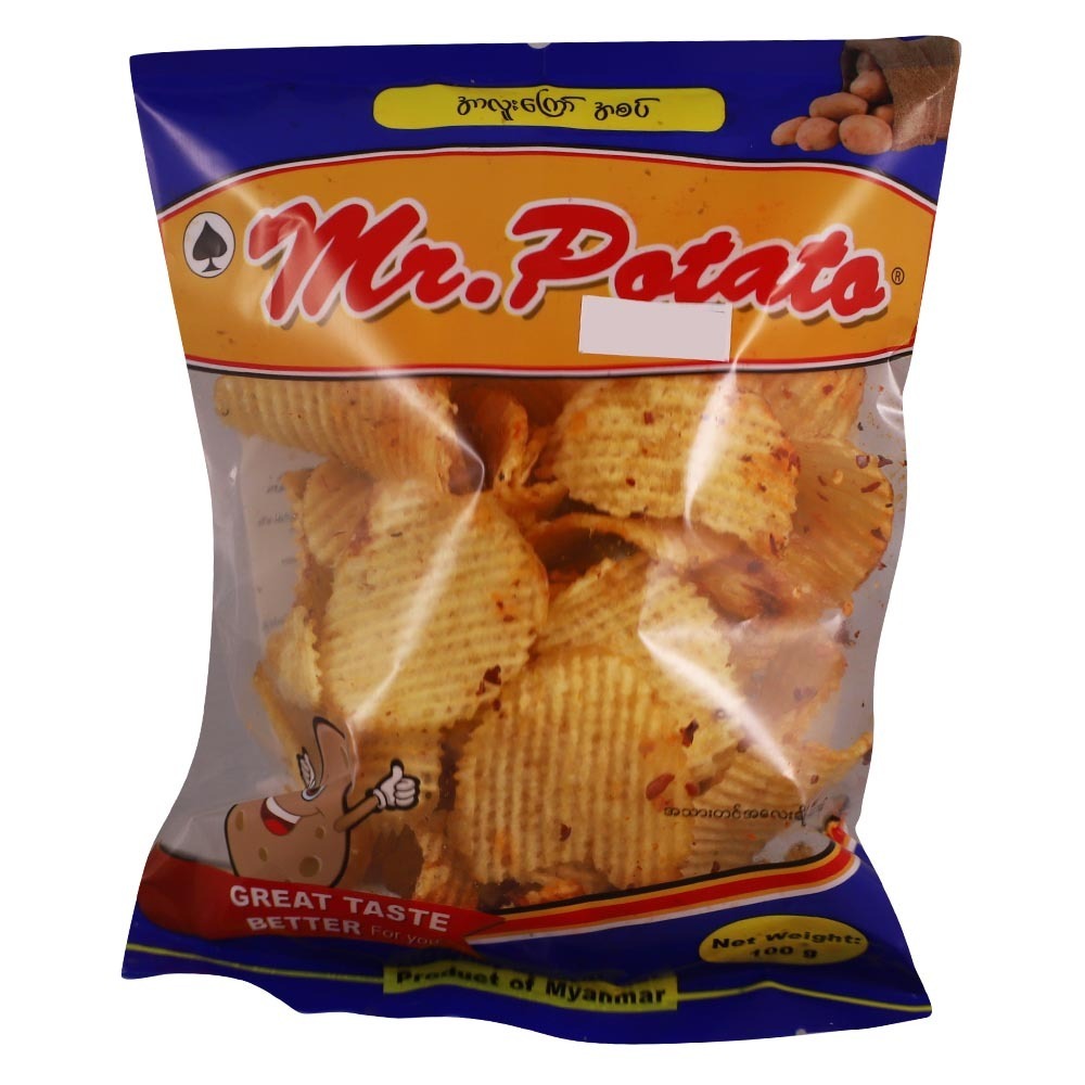 Mr Potato Fried Potato Chip Spicy Zakar 100G