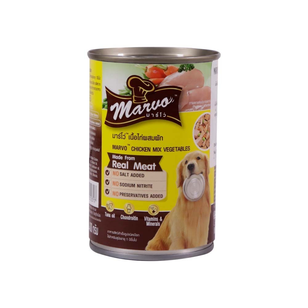 Marvo Dog Food Chicken With Vegetables 400G