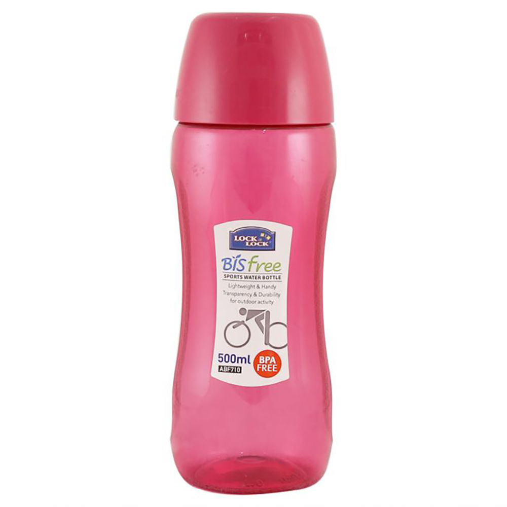 ABF710P Lock & Lock Water Bottle Bisfree Sports Tritan 500ML Pink