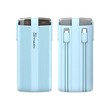 Konfulon A43Q (10000mAh Fast Charging 22.5W Built-in Cable Power Bank) Blue