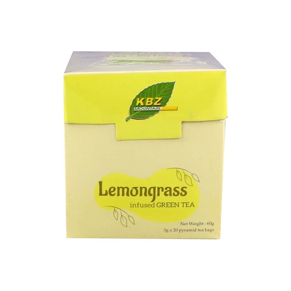 Kbz Mountain Lemongrass Infused Green Tea 20PCS 60G