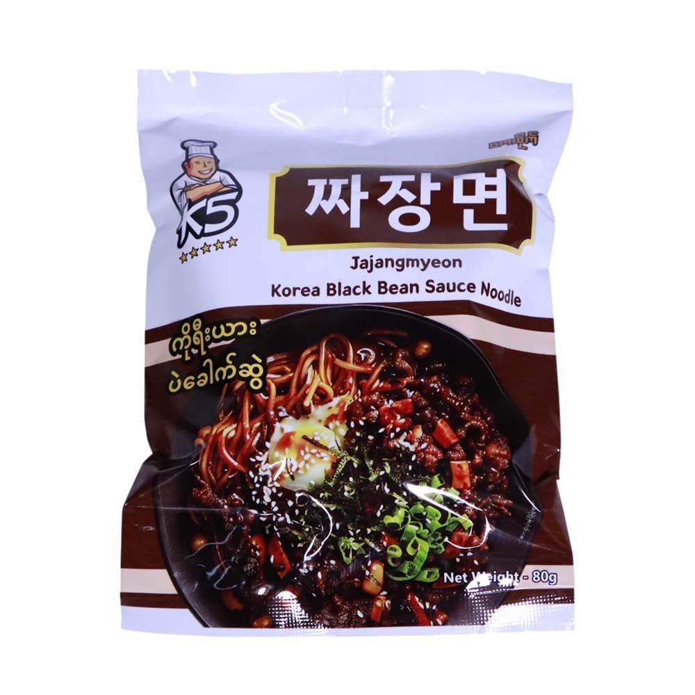 K5 Korea Black Bean Sauce Noodle 80G.