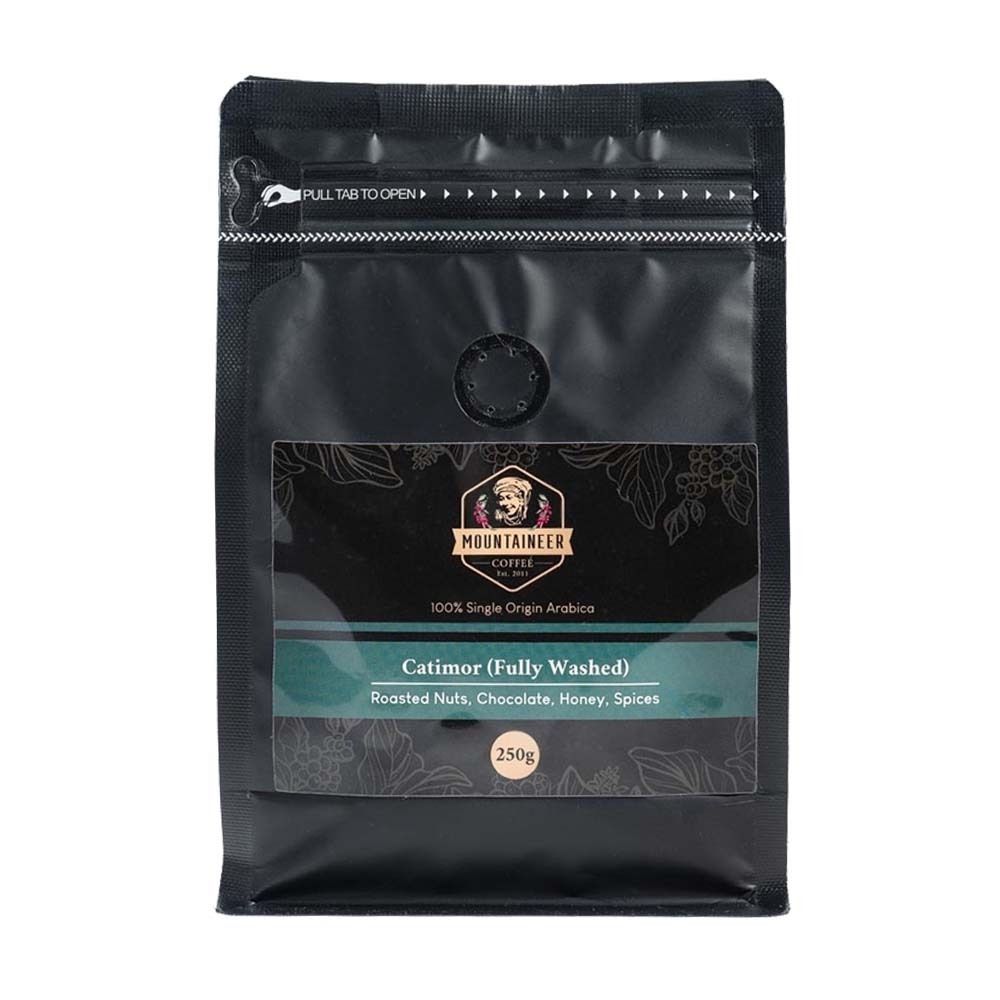 Mountaineer 100% Single Origin Arabica Catimor Light Roast Coffee (Fully Washed) 250G