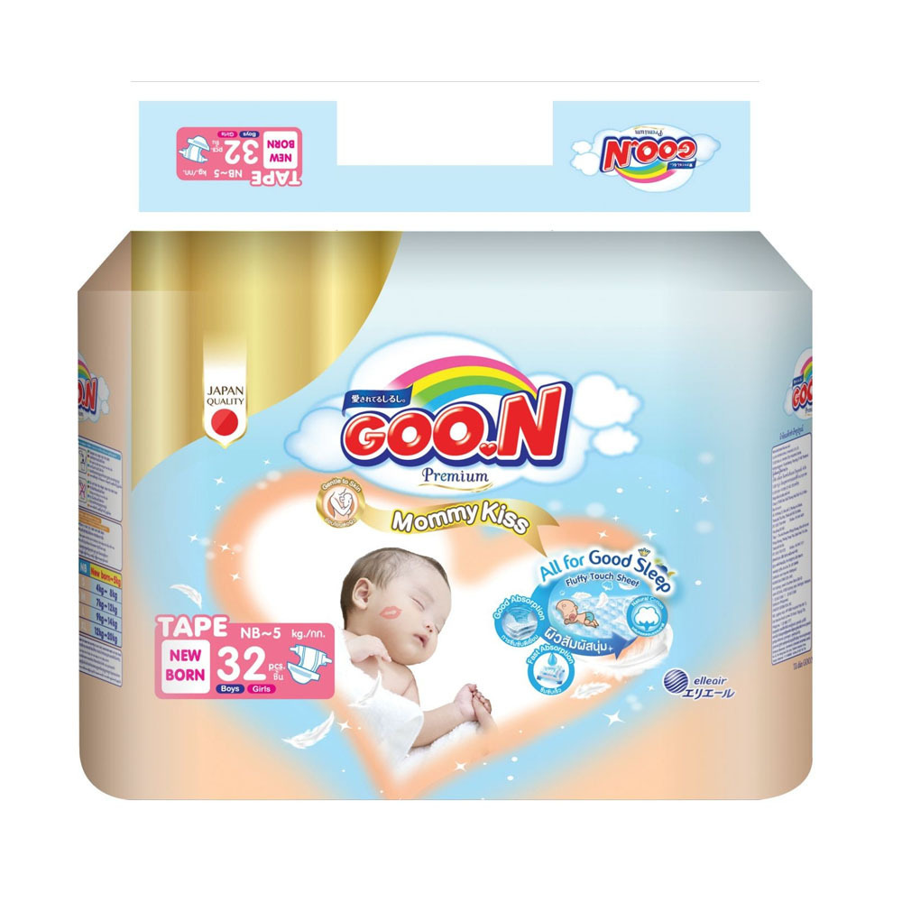 Goo.N Baby Diaper Tape 32PCS (New Born)