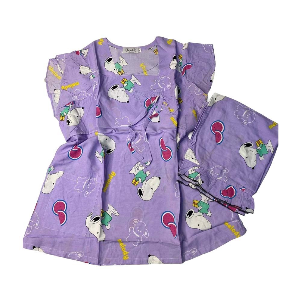 Bambi Womenwear Spant One Set S/S Purple AA0056 Medium