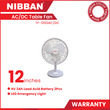 Nibban Table Fan TF1202ACDC