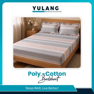 Yulang Poly Cotton Bedsheet Set Single (3PCS) YGJEB6-7508