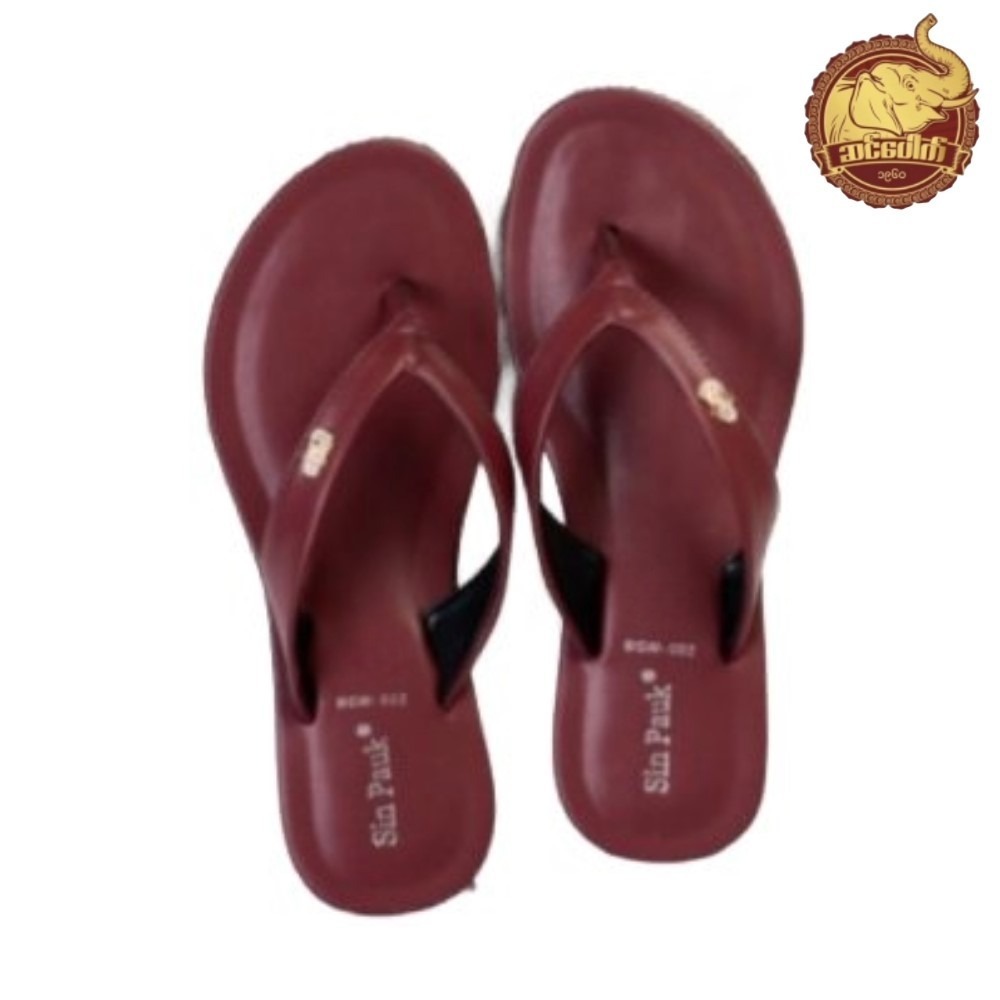 Sin Pauk Women Leather Slipper (Design-1,No-37) BGW-002