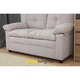 Furinbox Augusta Fabric Sofa 2/S Light Brown