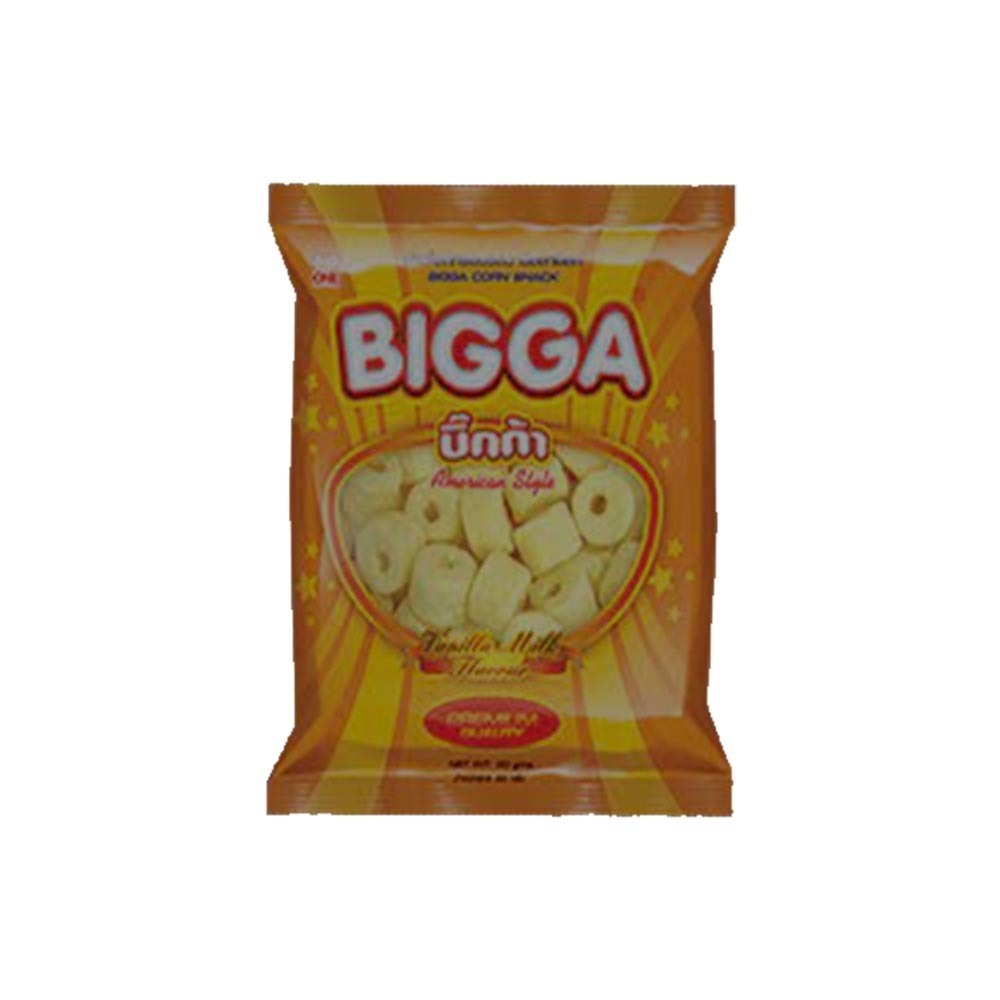 Bigga Corn Snack Vanilla Milk Flavor 45G
