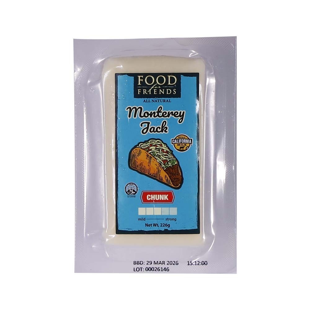 Food For Friends Monterey Jack Chunk 226G
