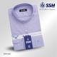 Mandarin Collar Shirt Long Sleeve Large (Purplish Blue) SSM-O-P-S-060