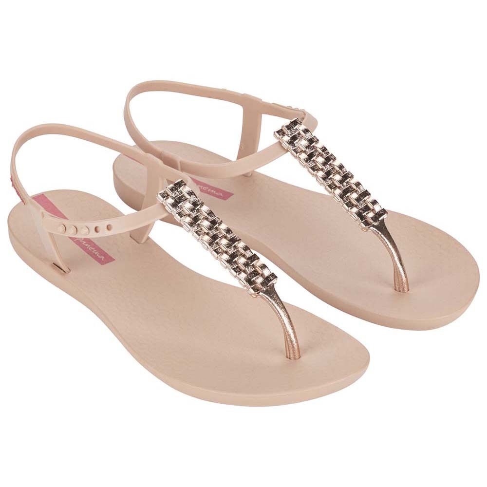 Ipanema Class Modern Craft San Sandal (No-6) Beige & Metallic Pink 183508AR03206