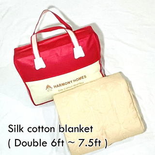 Harmony Homes Silk Cotton Blanket Double HH Double-003