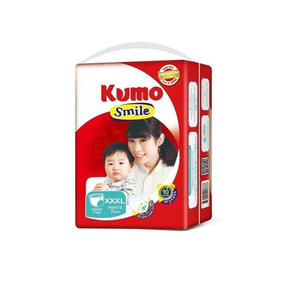Kumo Smile Baby Diaper (3XL) Pants 7PCS