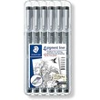 Fineliner Pigment Liner Black 6PCS