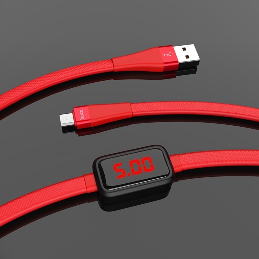 S4 Charging Data Cable With Timing Display For Micro/Red