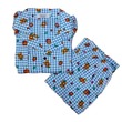 Bambi Women Cotton One Set Nightwear Blue AA0045 Medium