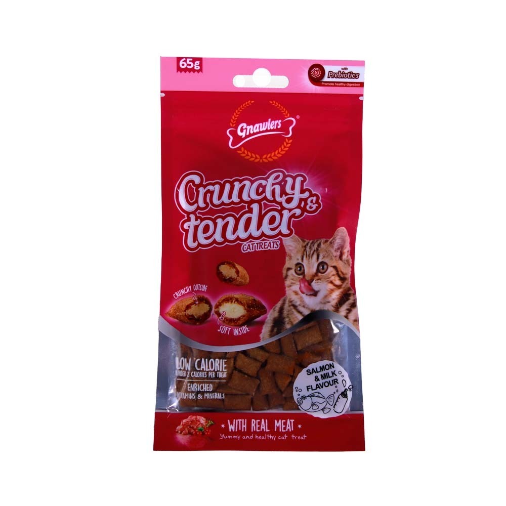 Crunchy & Tender Cat Treat Salmon & Milk 65G