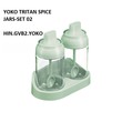 Yoko Tritan Spice Jars-Set 02  HIN.GVB2.YOKO (D x W x C) (162x87x146MM)