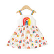 Girl Allover Rainbow Heart Print Strappy Dress (3 Years) 20639427