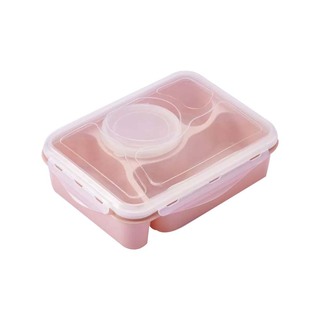Food Container Lunch Box 4 Comparment Pink