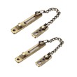 Jaramy Door Chain Lock Bolt With Safety Guard - 2PCS Pack