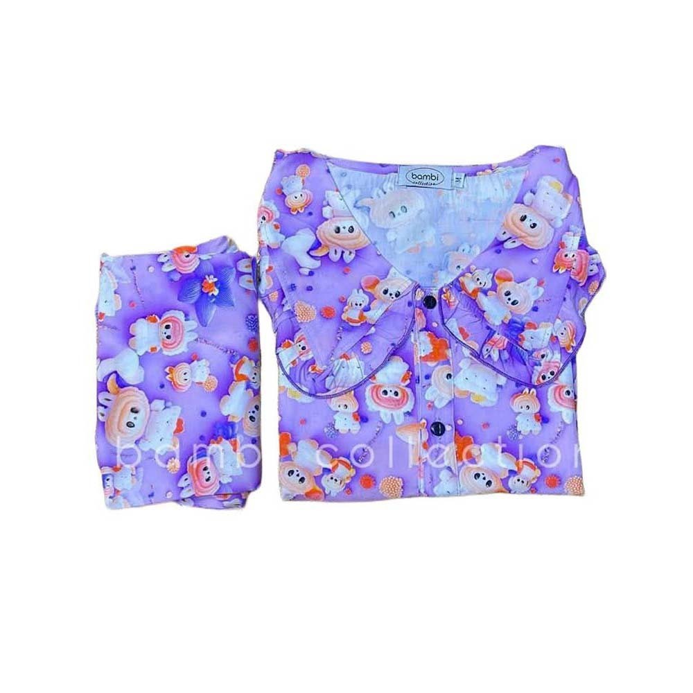 Bambi Women Spant One Set Violet AA0054 D2 Medium
