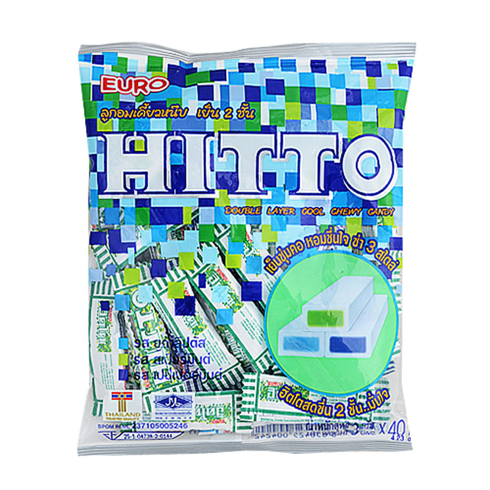 Euro Hitto Cool Chewy Candy 120G