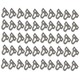 Jaramy Glass/Mirror/Picture Hanging Plate Bracket - 50PCS Pack
