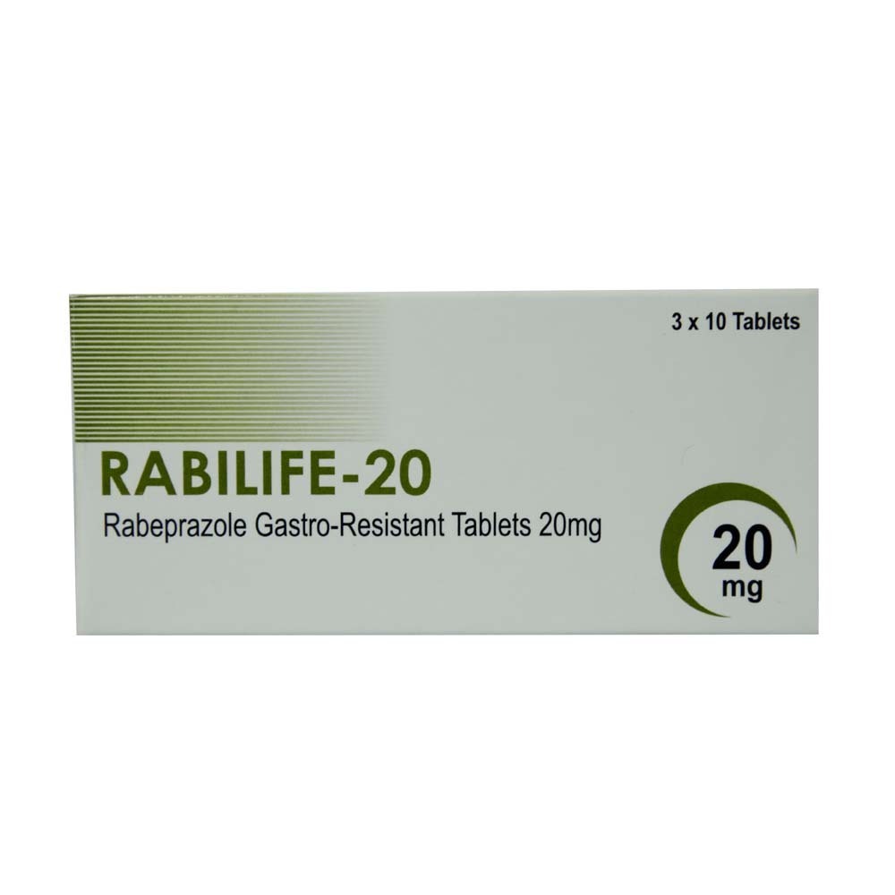 Rabilife-20 Rabeprazole Tablets 20MG 10PCS x 3