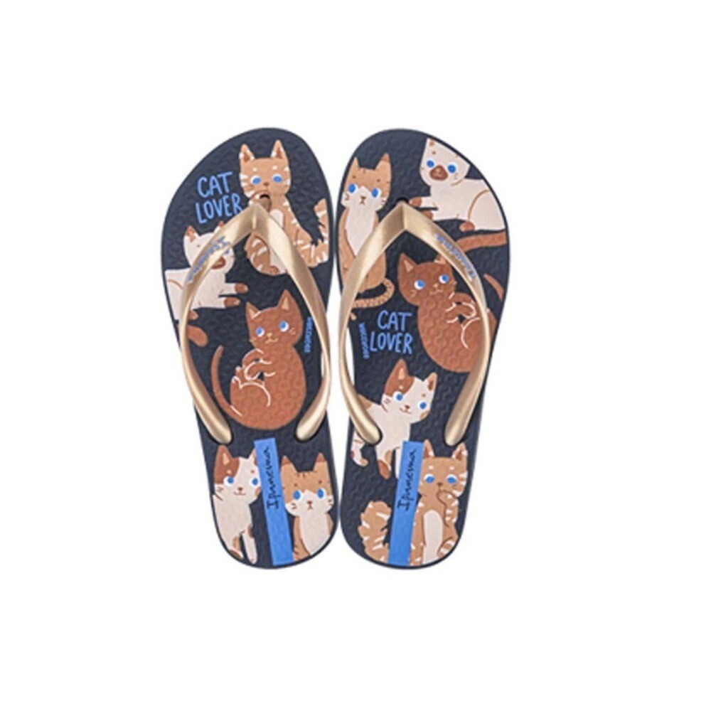 Ipanema Pets Pop Kids Slipper Black, Gold & Blue (No-09) 426836AW29909